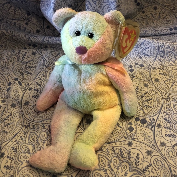 Ty Other - TY Beanie Baby GROOVY The Tye-Dyed Bear - 1999 - Mint Condition